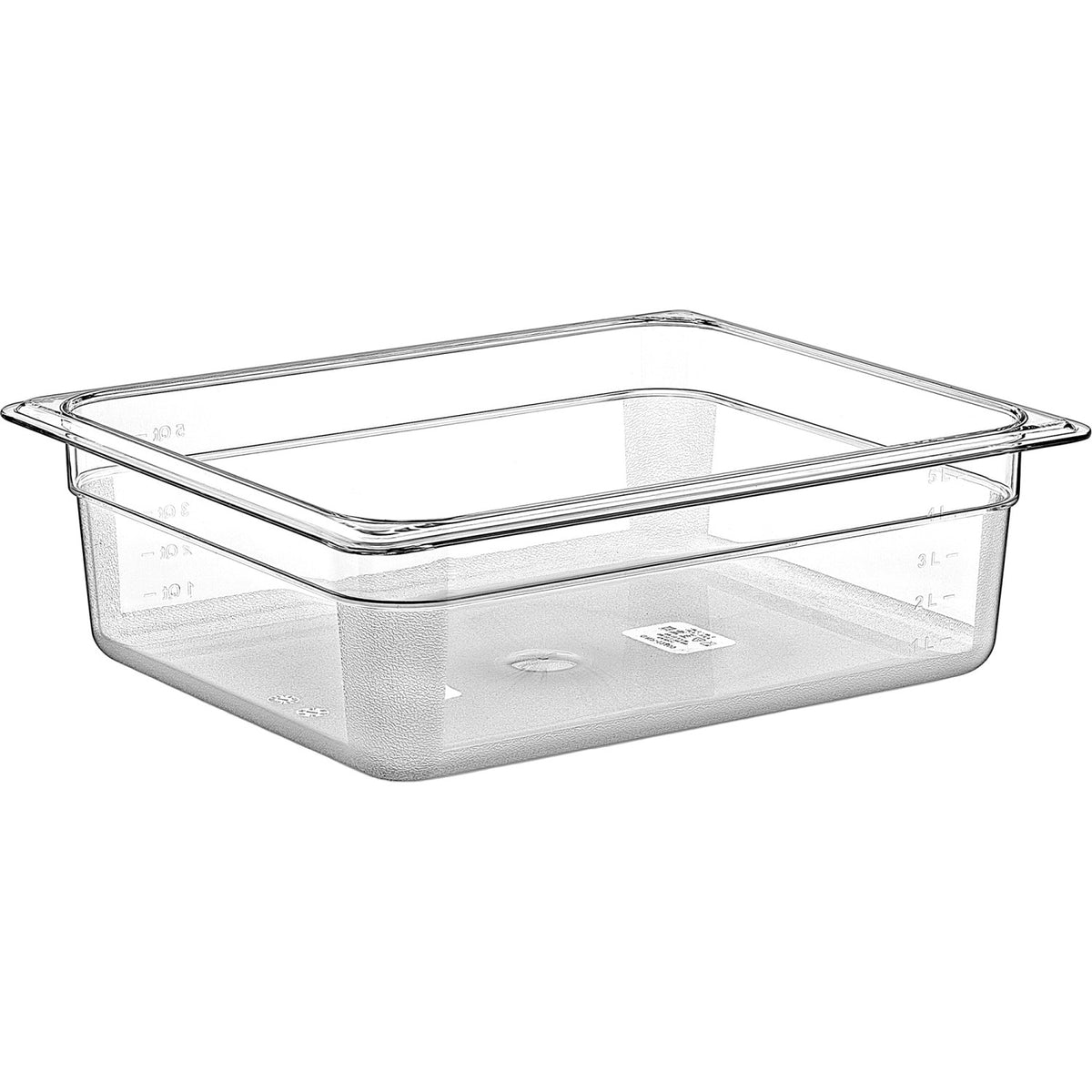 Polycarbonate Gastronorm Pan GN1/2 Depth 100mm 5 litres - GNP12100