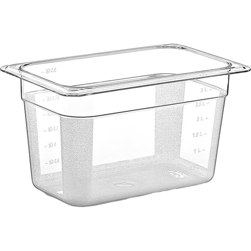 Polycarbonate Gastronorm Pan GN1/4 Depth 150mm - GNP14150