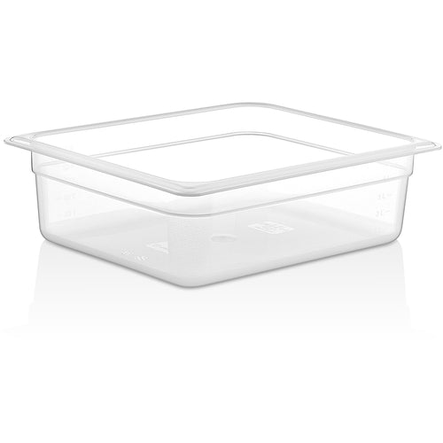Polypropylene Gastronorm Pan GN1/2 Depth 100mm Clear 5 litres - GNPP12100