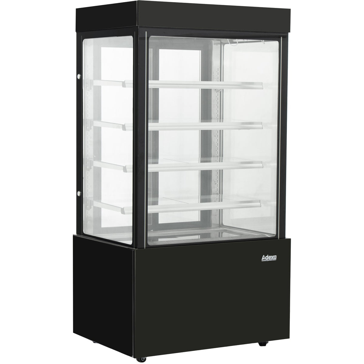 Cake counter 1000x740x1900mm 4 shelves LED Black - GN1000SMBLACK