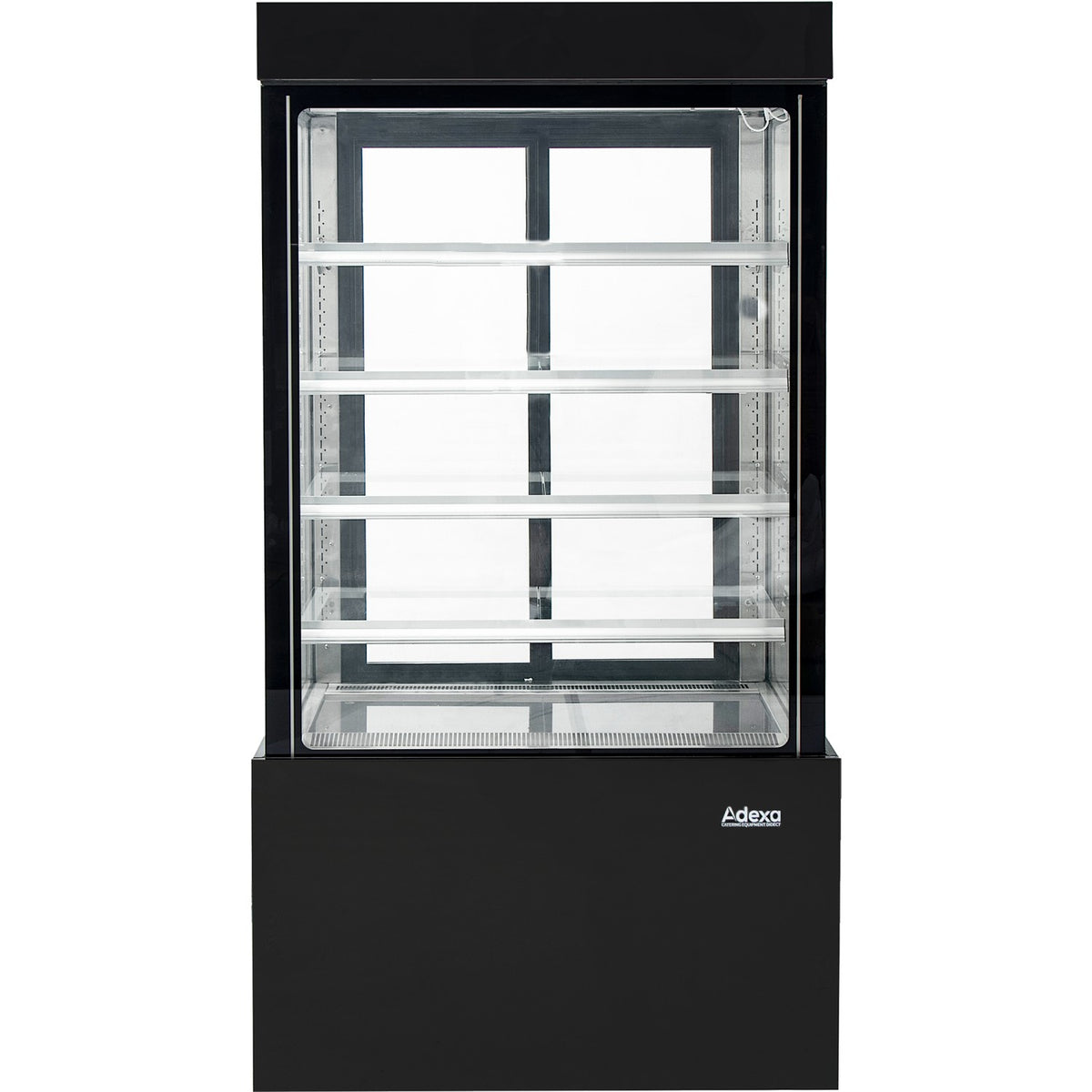 Cake counter 1000x740x1900mm 4 shelves LED Black - GN1000SMBLACK