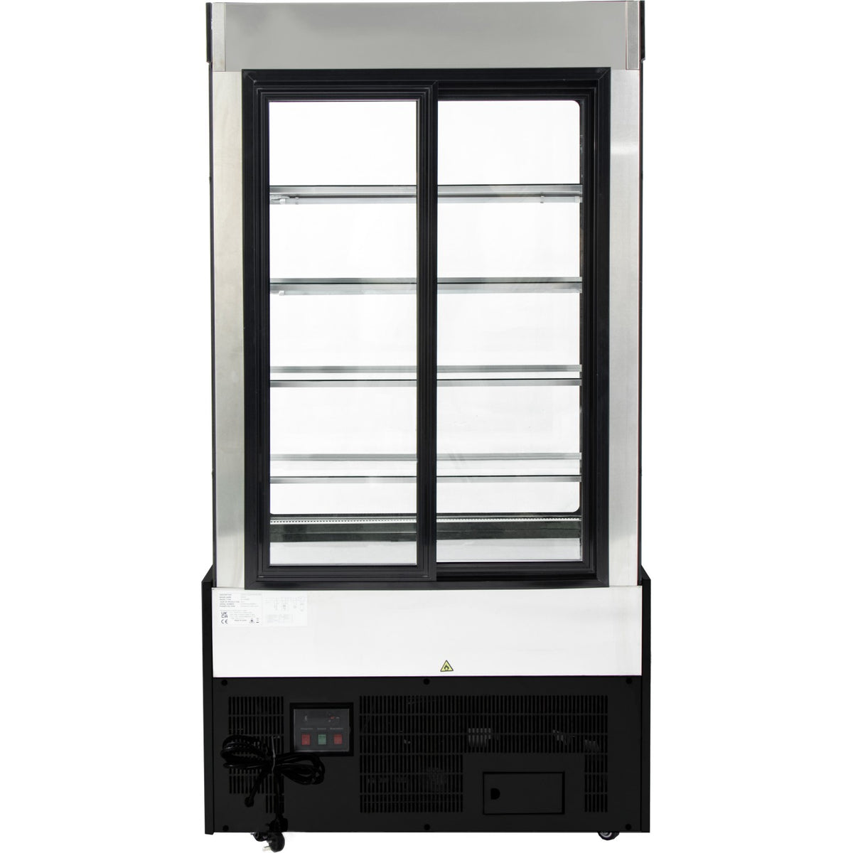 Cake counter 1000x740x1900mm 4 shelves LED Black - GN1000SMBLACK