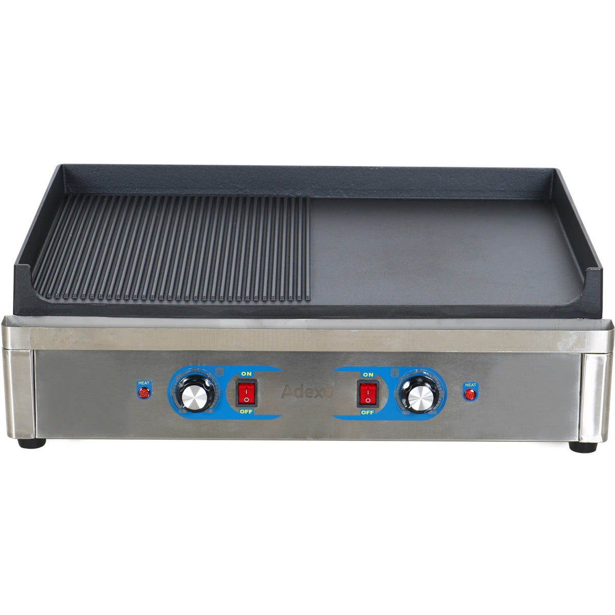 Professional Grill Electric 2 zones 4.6kW Smooth/Ribbed Cast iron top - GP7050EGW