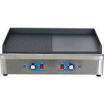 Professional Grill Electric 2 zones 4.6kW Smooth/Ribbed Cast iron top - GP7050EGW