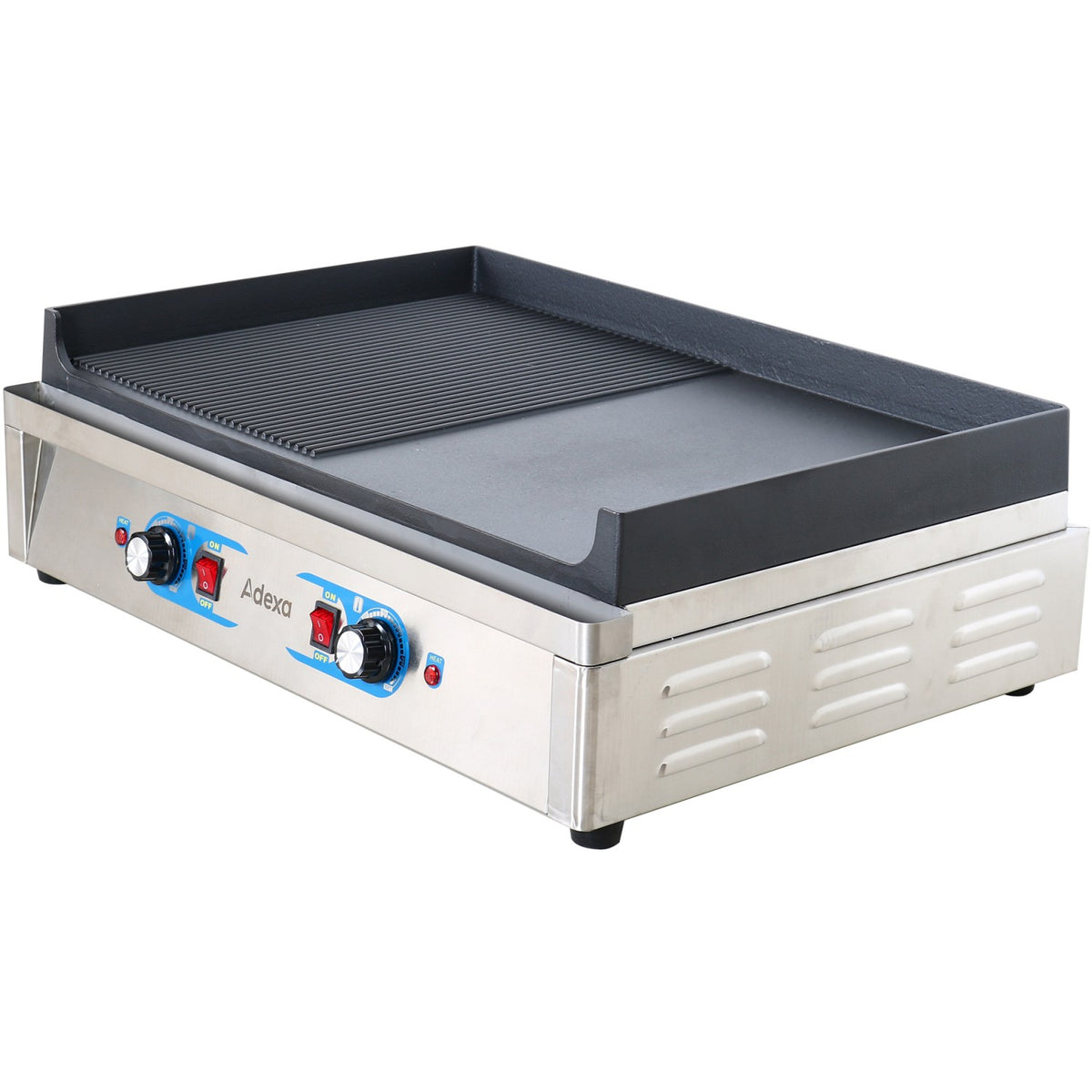 Professional Grill Electric 2 zones 4.6kW Smooth/Ribbed Cast iron top - GP7050EGW