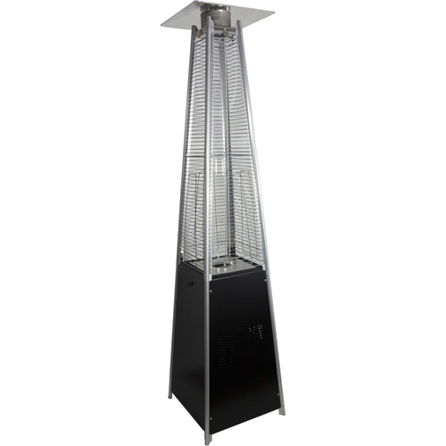 Glass Tube Pyramid Patio Heater Gas Black - GPT26