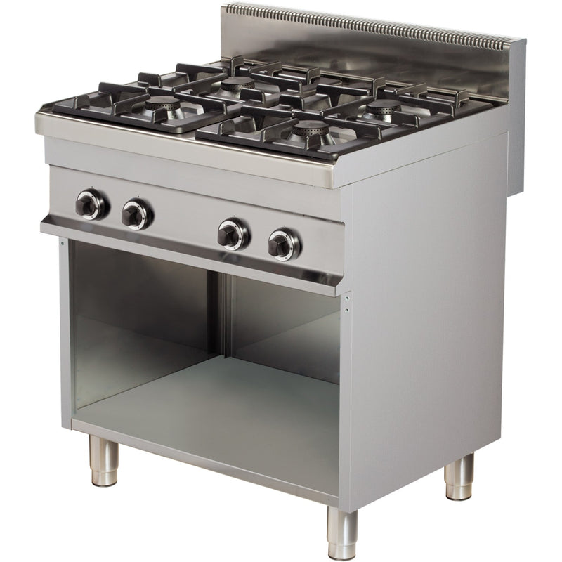 Gas cooker Open base 4 burners 24.0kW | Hotmax 700 GR721 - GR721