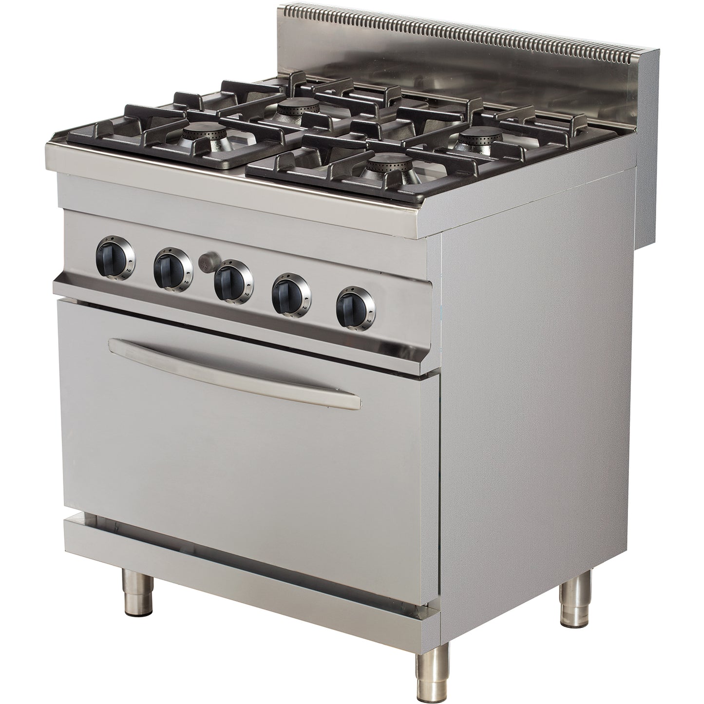 Professional Gas range 4 burners 24kW on Gas oven 6kW | Hotmax 700 GR722 - GR722