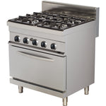 Professional Gas range 4 burners 24kW on Gas oven 6kW | Hotmax 700 GR722 - GR722