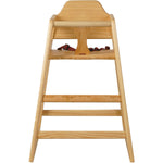 Restaurant Wood High Chair Natural - GS6003NATURAL