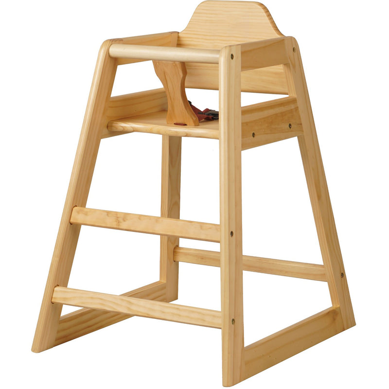 Restaurant Wood High Chair Natural - GS6003NATURAL