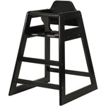 Restaurant Wood High Chair Black - GS6003BLACK