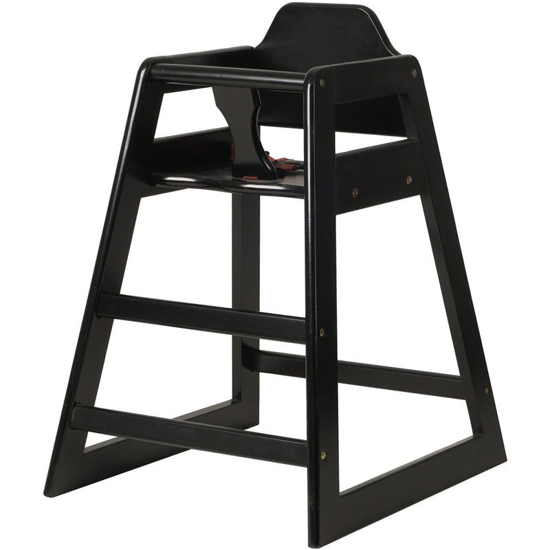 Restaurant Wood High Chair Black - GS6003BLACK