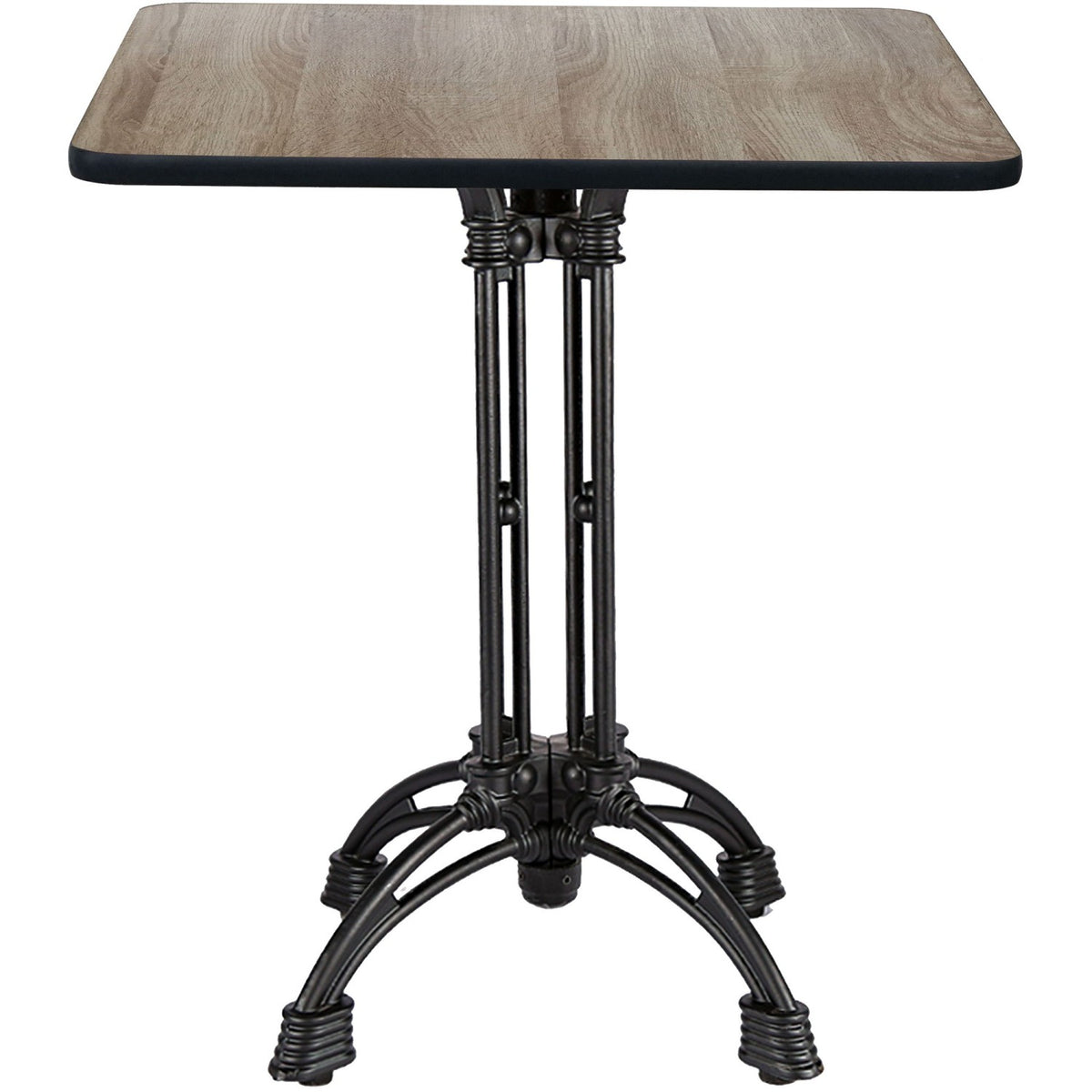 Black Decorative Table base Standard height Powder Coated Black - GS60230
