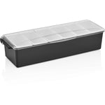 Garnish Tray / Condiment Dispenser with Lid 6 compartments - GSE06