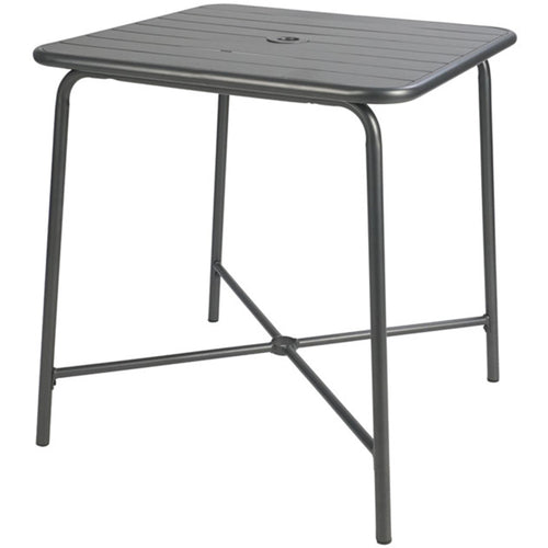 Bistro Table Steel Gun Metal 710x710mm Indoors - GSHW1046GM