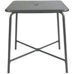 Bistro Table Steel Gun Metal 710x710mm Indoors - GSHW1046GM