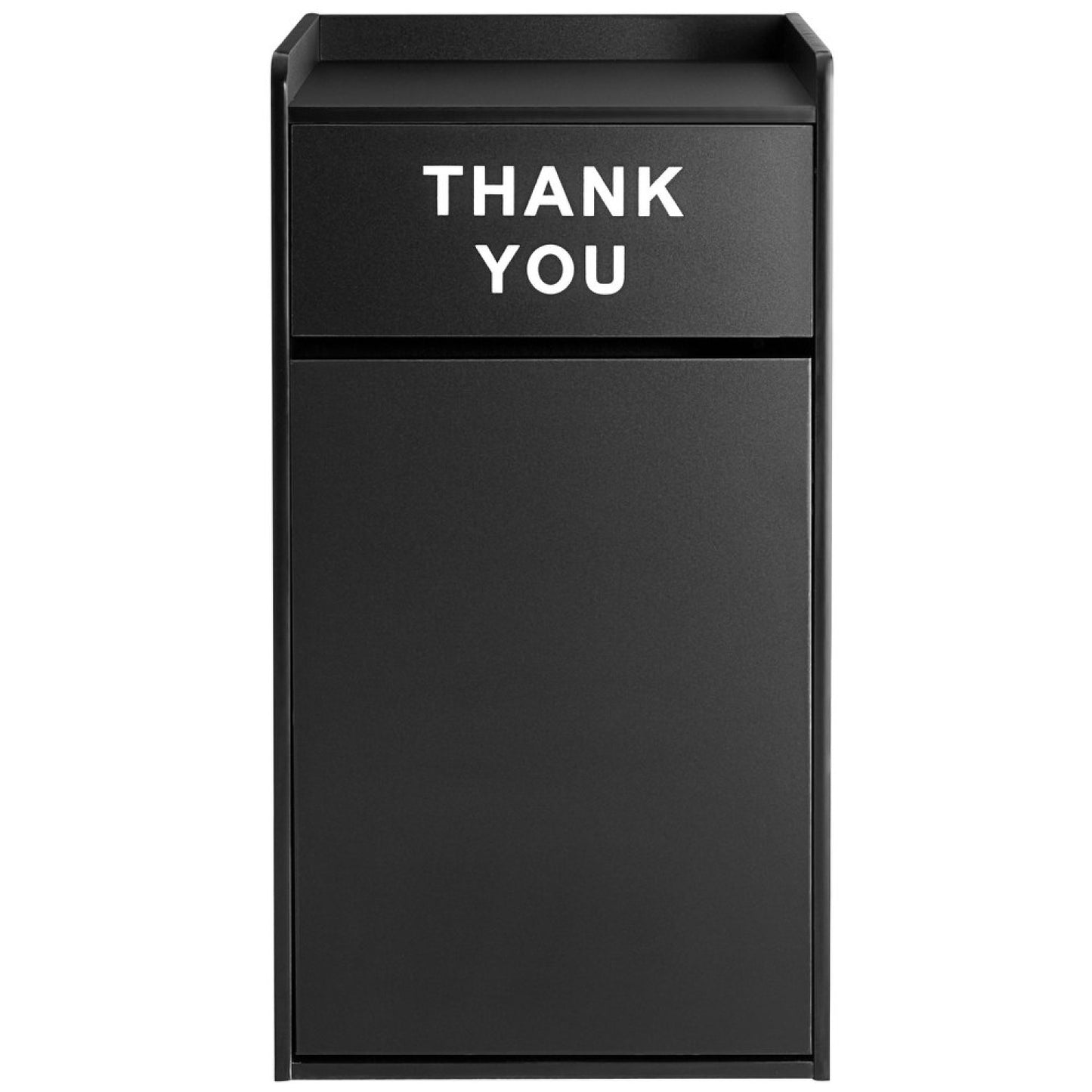 Adexa Commercial Rubbish Bin Cabinet with Tray Return Shelf | Black | Restaurants UK