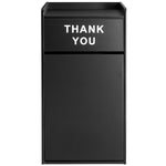 Adexa Commercial Rubbish Bin Cabinet with Tray Return Shelf | Black | Restaurants UK