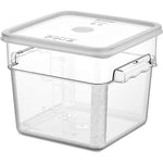 Pack of 12 Food storage Container with lid 5.7 litre 242x232x191mm Polypropylene | GSPP6+GSPPL6 - GSPP6-GSPPL6