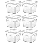 Pack of 12 Food storage Container with lid 5.7 litre 242x232x191mm Polypropylene | GSPP6+GSPPL6 - GSPP6-GSPPL6