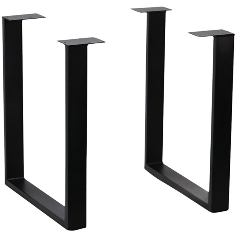 Black Industrial Style Square Table legs Black 2pcs - GSTB022