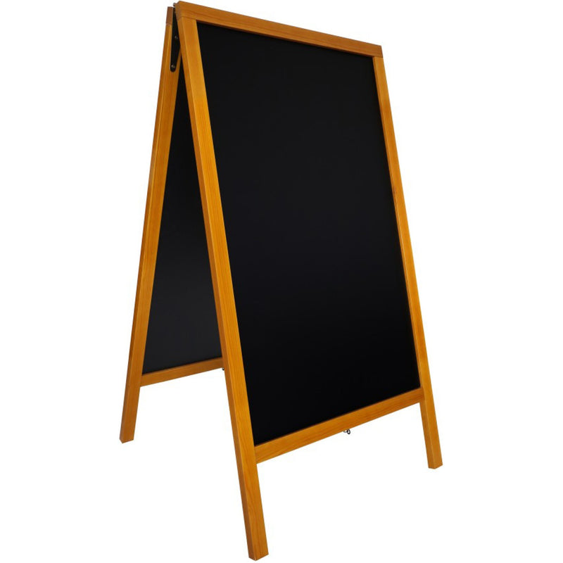 Pavement Chalk Board Beech Frame 710×690×1252mm - GWA226