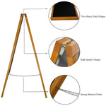 Pavement Chalk Board Beech Frame 710×690×1252mm - GWA226