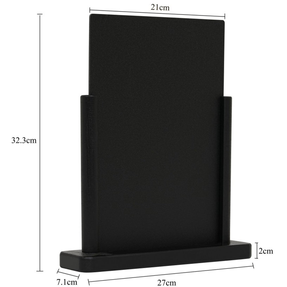 Table Chalk Board Black Frame 270×71×323mm - GWA246