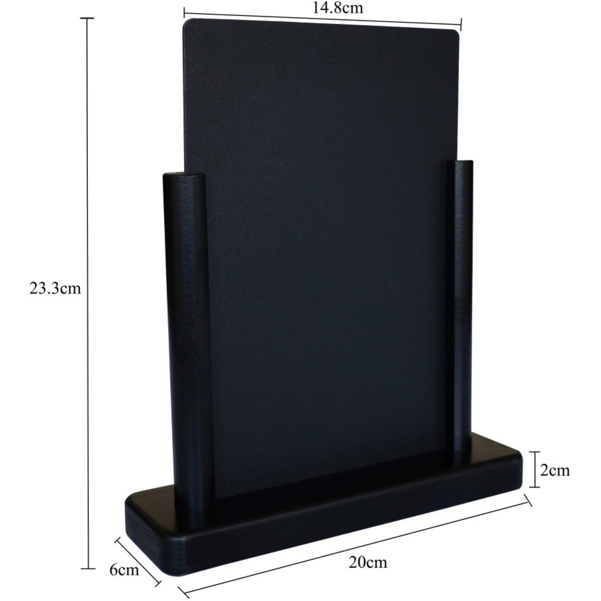 Table Chalk Board Black Frame 200×60×233mm - GWA250