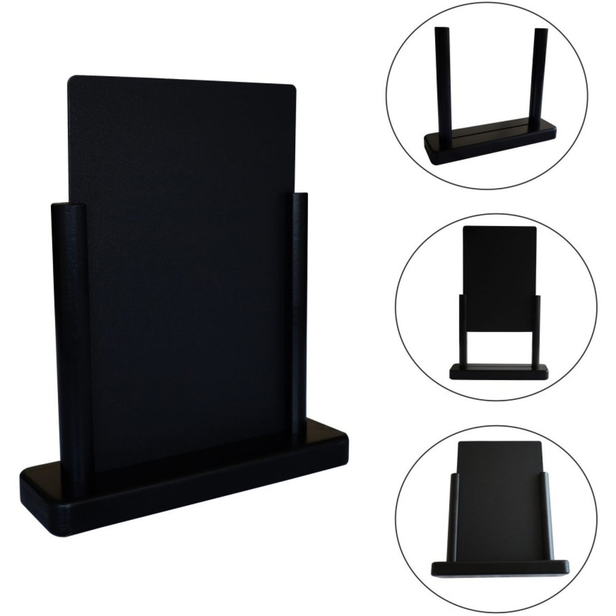 Table Chalk Board Black Frame 155×50×175mm - GWA254