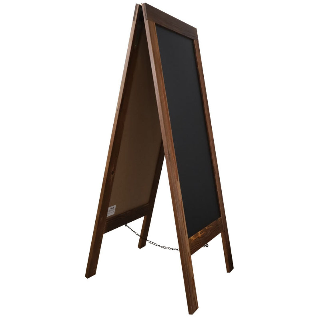 Pavement Chalk Board with Magnetic Surface Brown Frame 27"×59" (686×1499mm) - GWA278