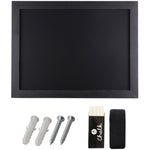 Wall-Mounted Chalk Board with Magnetic Surface Black Frame 18"×24" (457×610mm) - GWA284