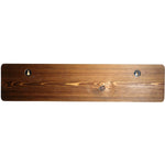 Rustic Wall Mounted 24" (610mm) Coat Rack with 5 Rustic Hooks Solid Pine Wood Brown - GWA318