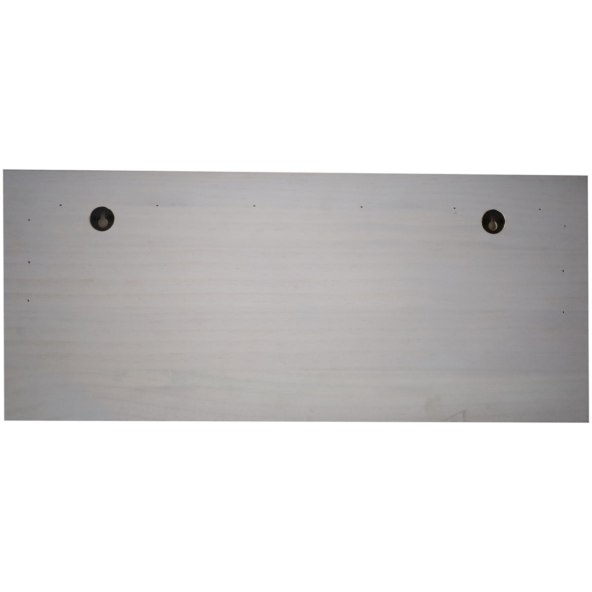 Rustic Wall Mounted 24" (610mm) Coat Rack Shelf with 5 Rustic Hooks Solid Pine Wood Whitewash - GWA320