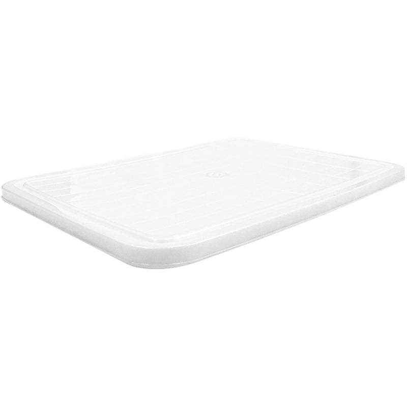 White Polyethylene (PE) Lid for Storage Box GZFH1016 605x430x18mm - GZFH1018