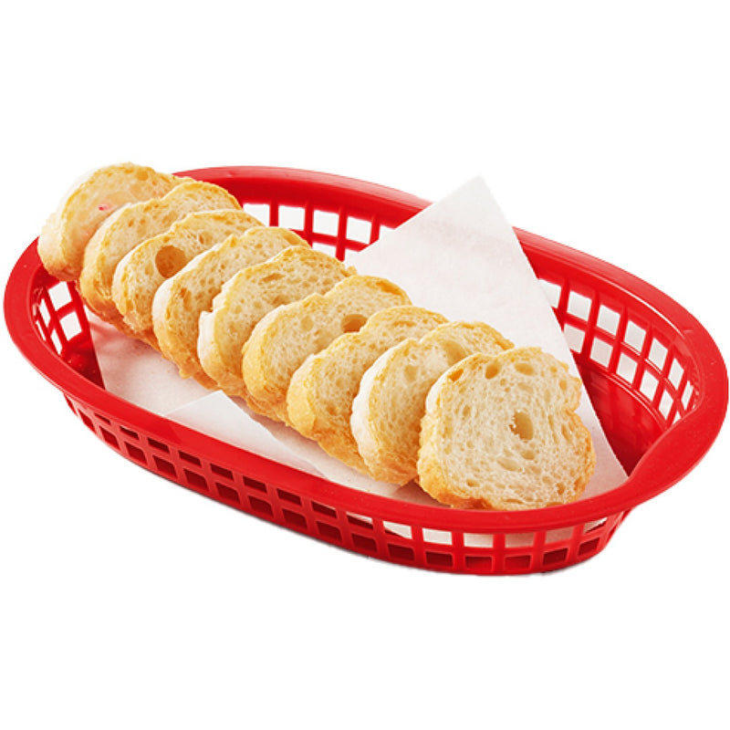 Rectangular Food Serving Basket Red Polypropylene (PP) 375×176×36mm - GZFH1304