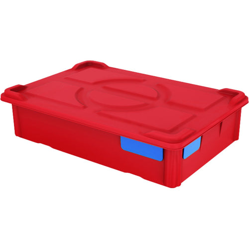 Pizza Dough Box 21.3L Red Polypropylene (PP) 570x385x130mm - GZFH614