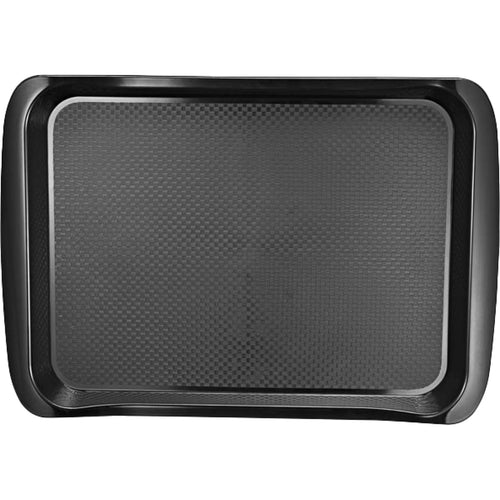Fast Food Tray Black Polypropylene (PP) 445x307x30mm - GZFH706