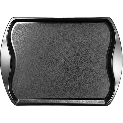 Fast Food Tray Black Polypropylene (PP) 368x276x17mm - GZFH712