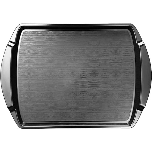 Fast Food Tray Black Polypropylene (PP) 435x303x27mm - GZFH716