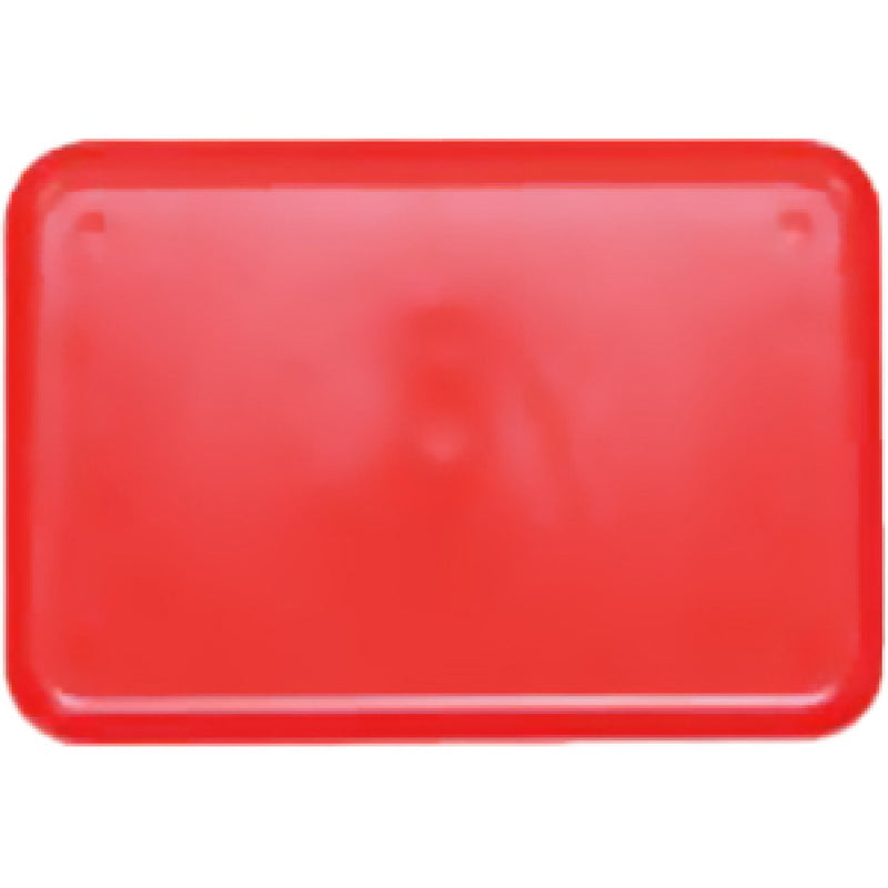 Fast Food Tray Red ABS Plastic 212x146x15mm - GZFH720