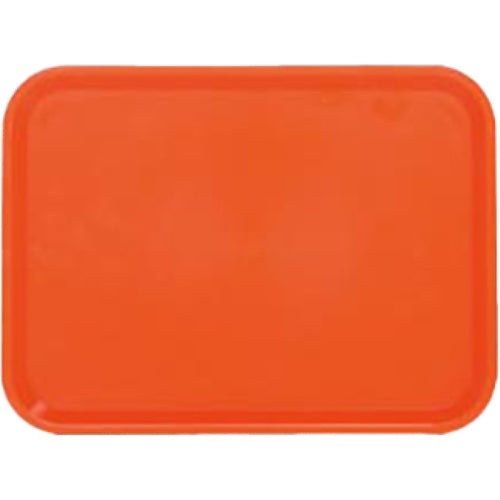 Fast Food Tray Orange ABS Plastic 267x200x16mm - GZFH726