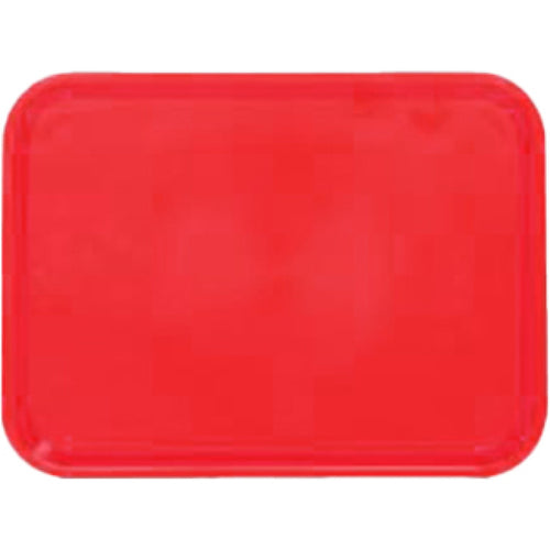 Fast Food Tray Red ABS Plastic 267x200x16mm - GZFH728