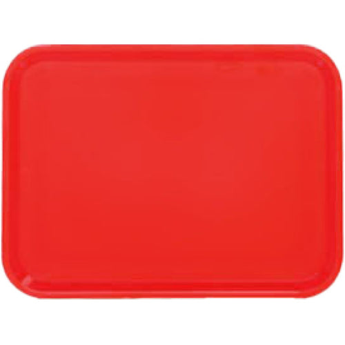 Fast Food Tray Red ABS Plastic 400x285x19mm - GZFH729