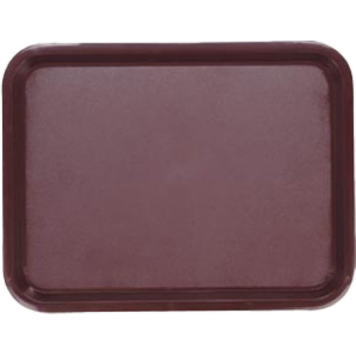 Fast Food Tray Brown ABS Plastic 425x310x19mm - GZFH738