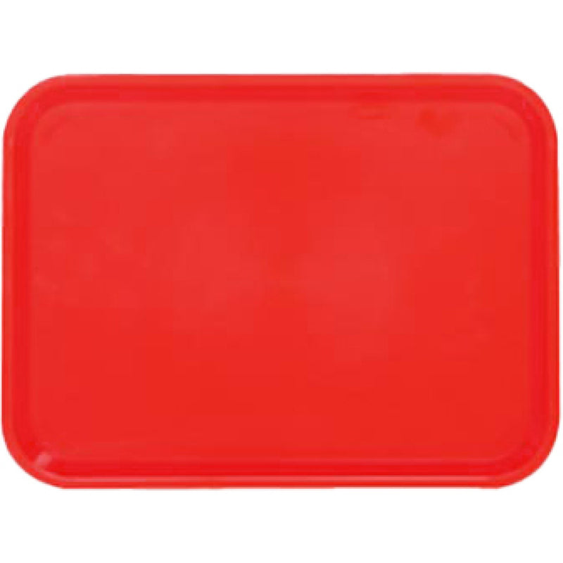 Fast Food Tray Red ABS Plastic 434x318x19mm - GZFH742