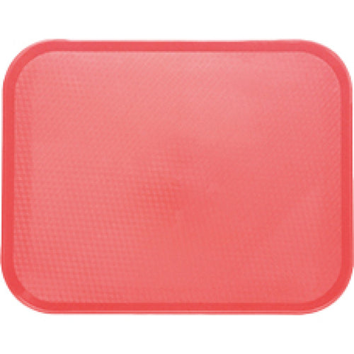 Fast Food Tray Red Polypropylene (PP) 341x262x19mm - GZFH750