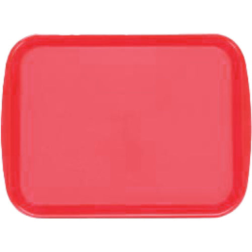 Fast Food Tray Red Polypropylene (PP) 363x269x19mm - GZFH766