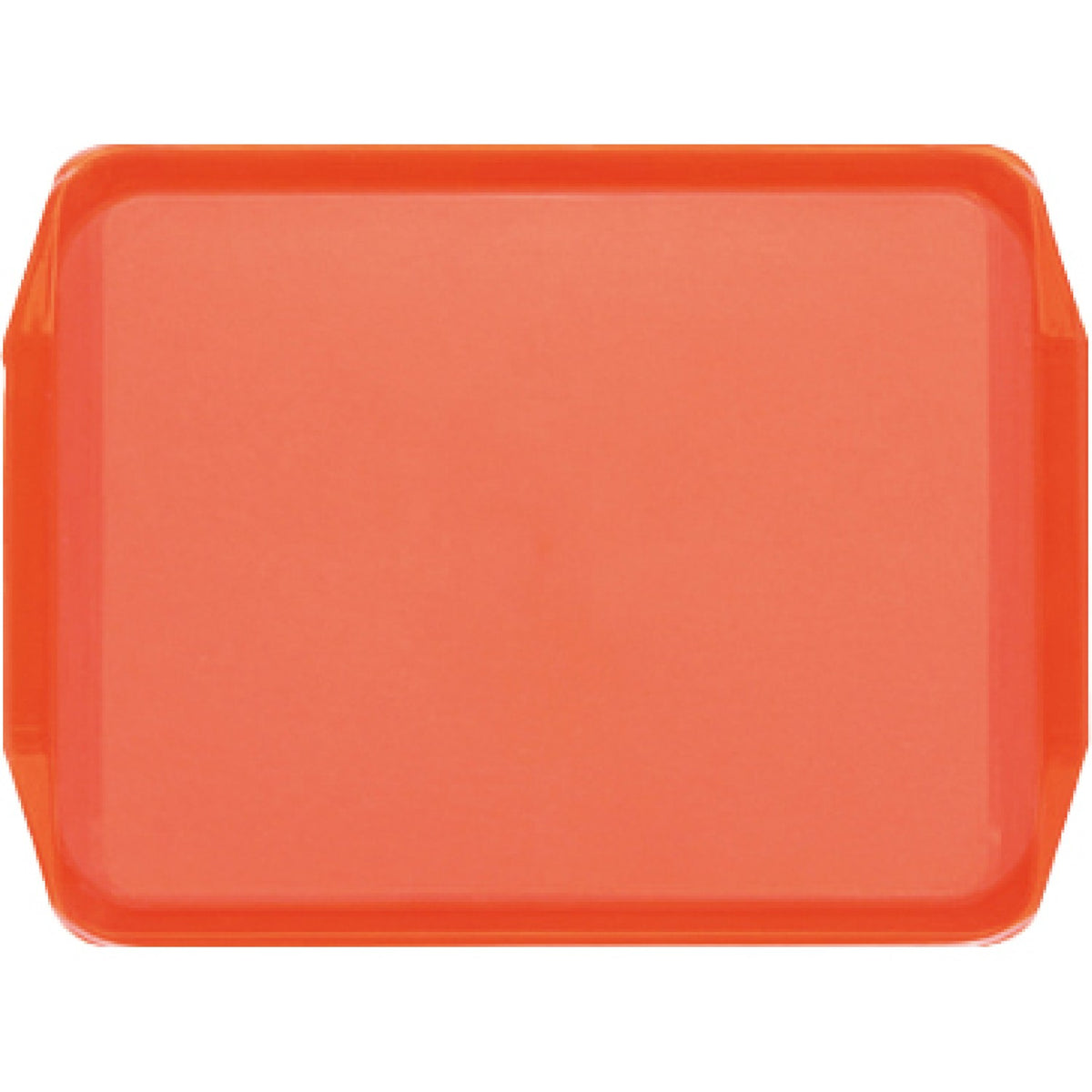Fast Food Tray Orange ABS Plastic 435x325x25mm - GZFH798